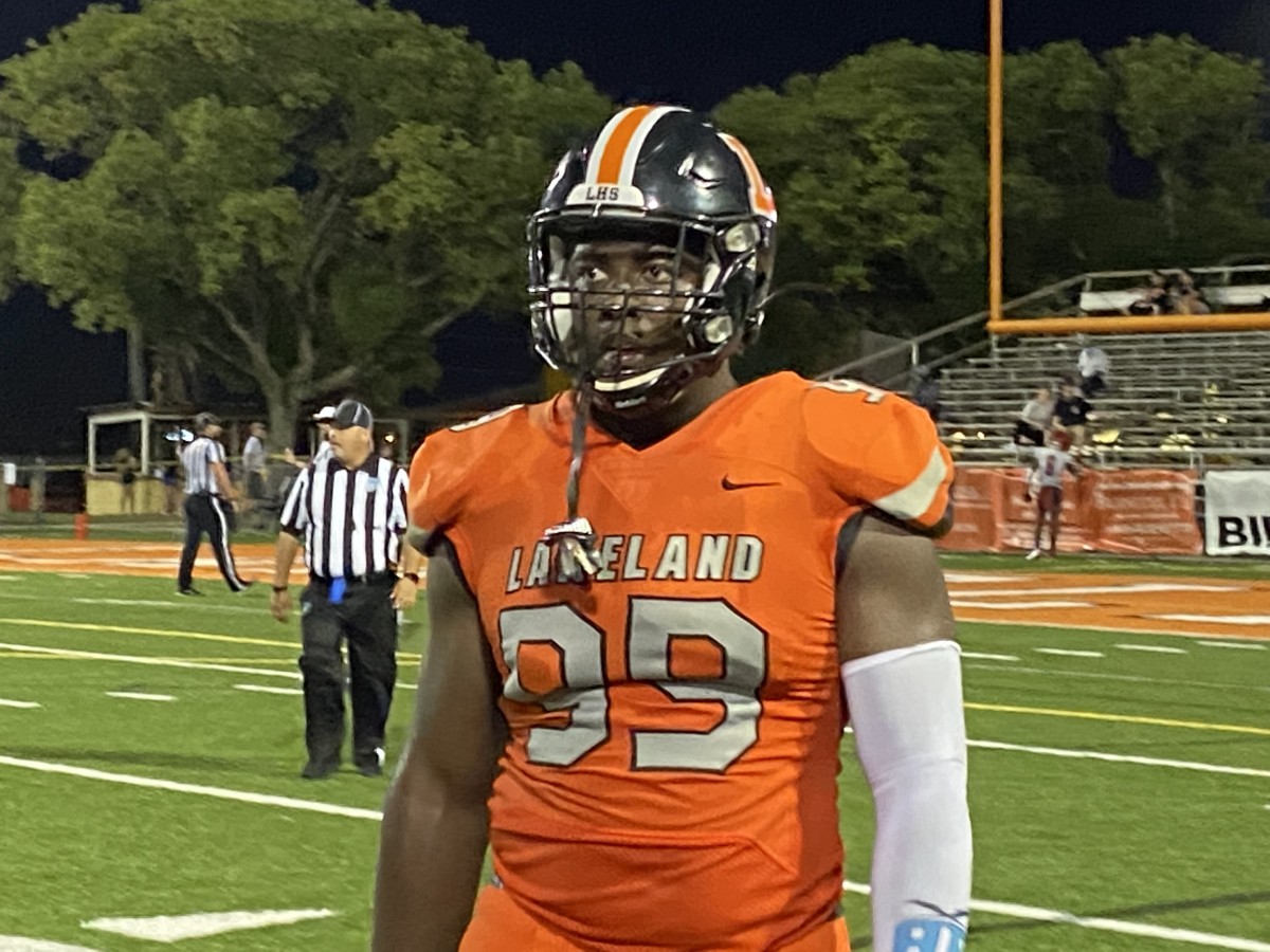 Gabe Dindy, Defensive Line, Lakeland (Fla.) High School - versus Clearwater